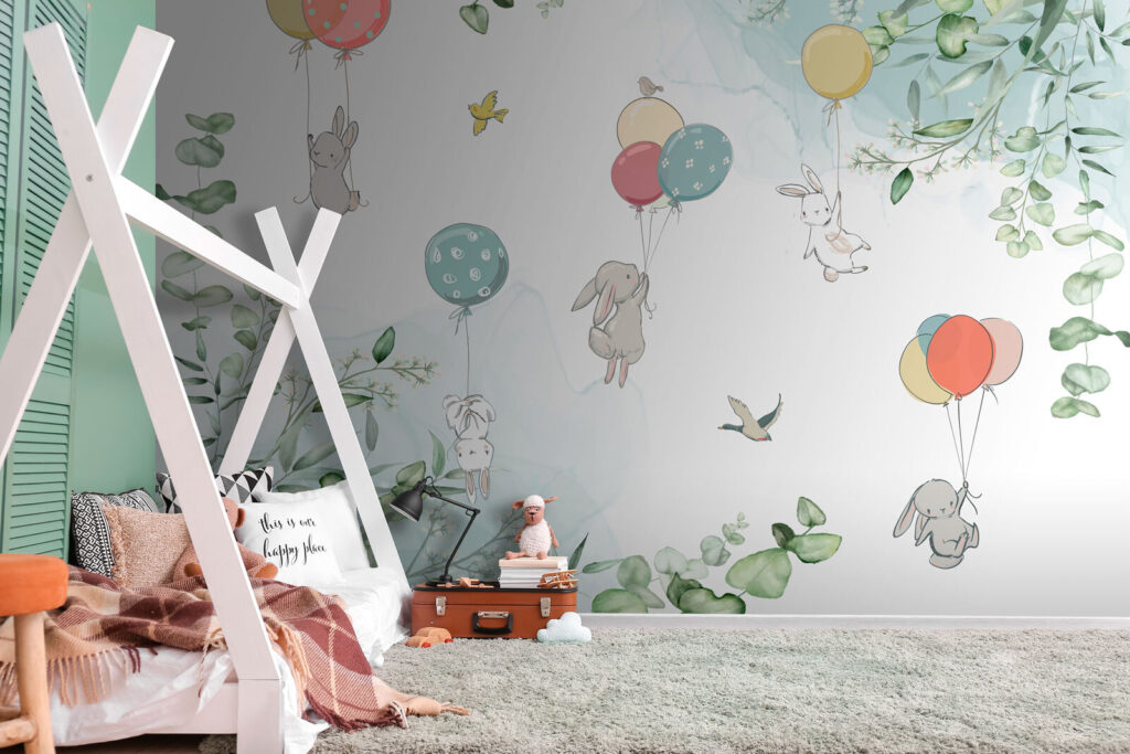 Lapins en montgolfière — intérieur 2