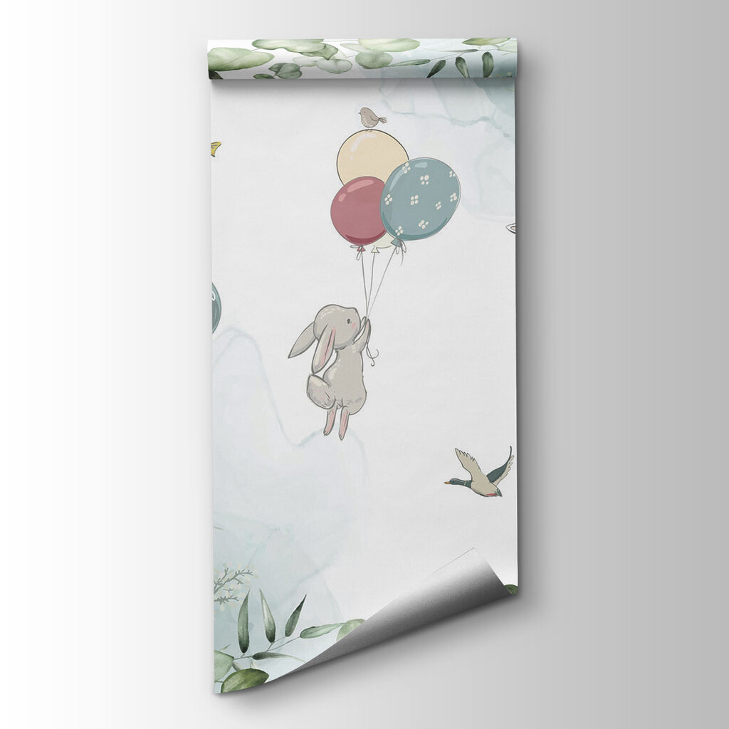 Lapins en montgolfière — vue du produit