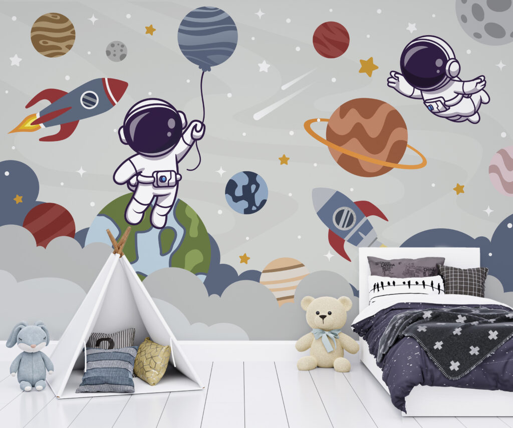Astronautes dans l’espace — intérieur 1