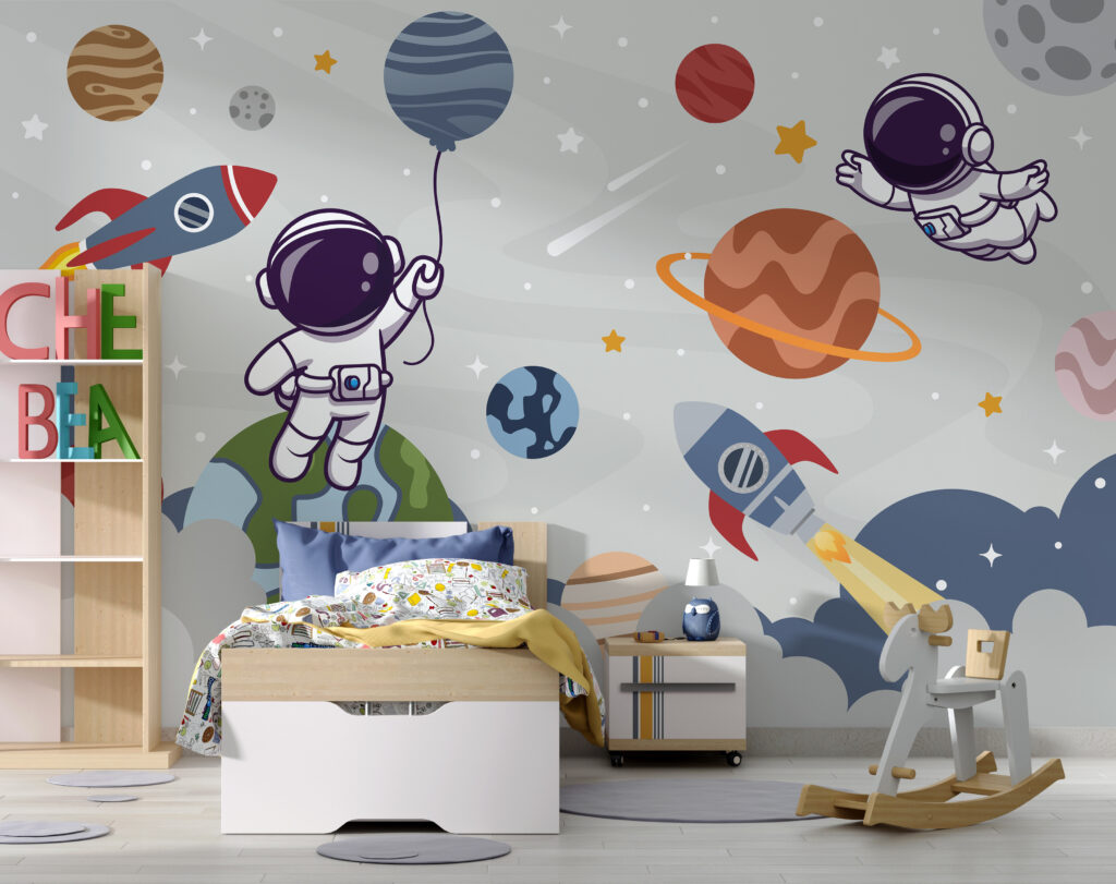Astronautes dans l’espace — intérieur 4
