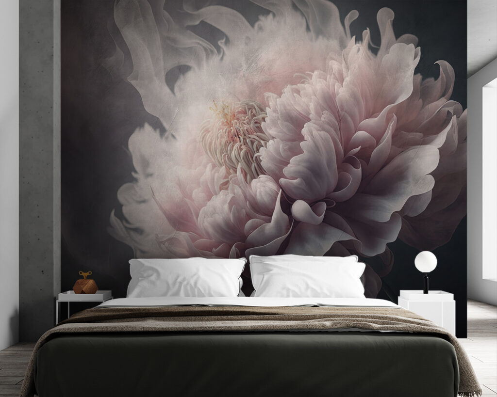 Fleur sur fond fumé — intérieur 2