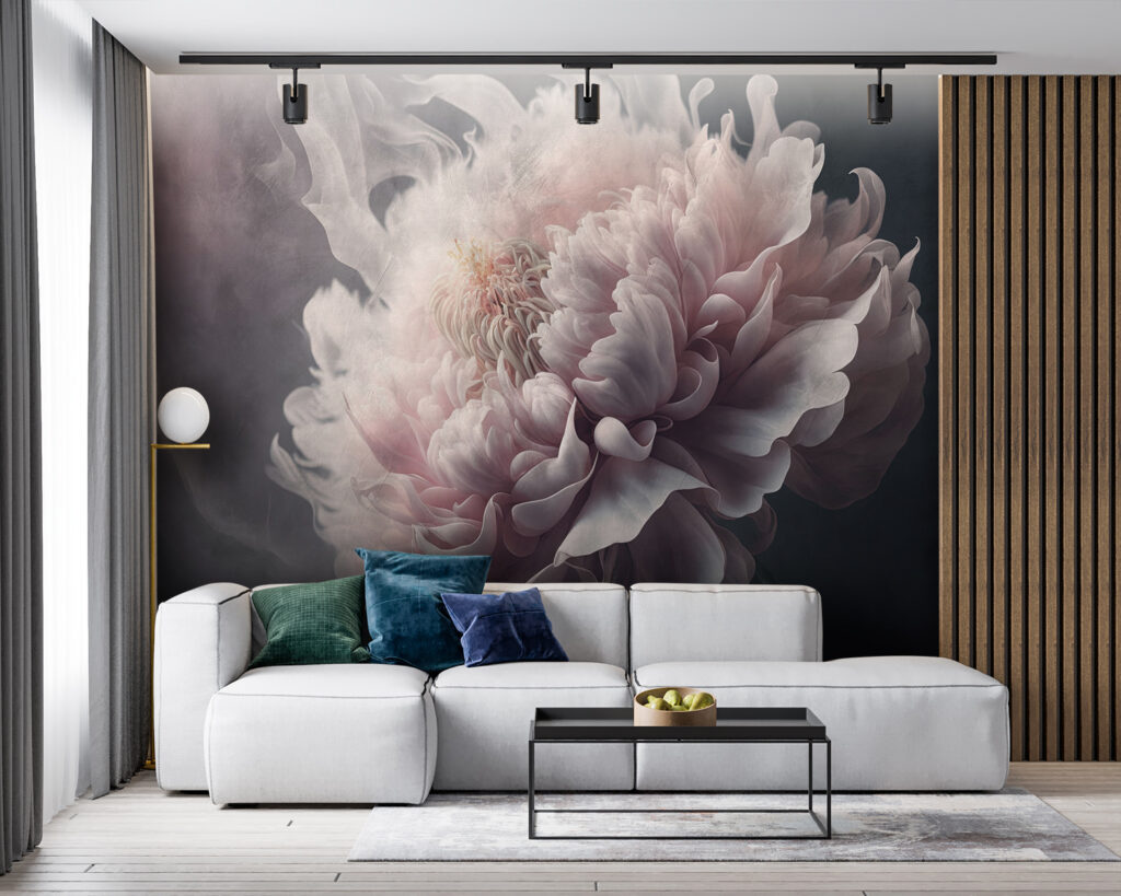 Fleur sur fond fumé — intérieur 3