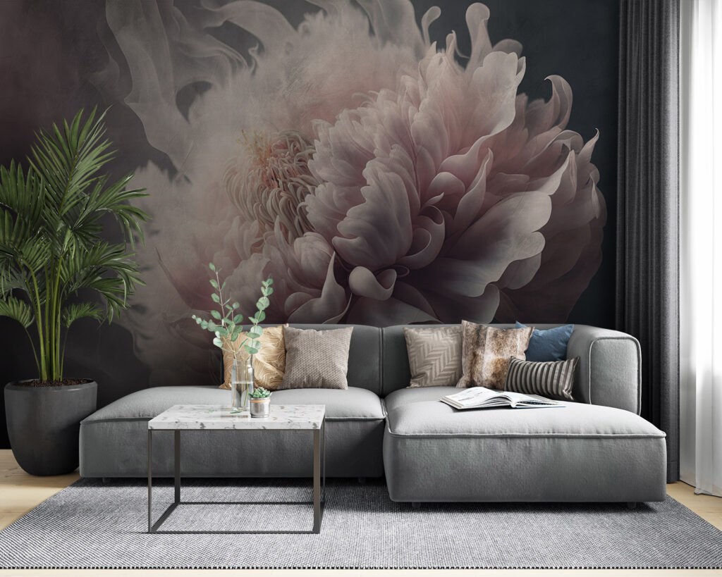 Fleur sur fond fumé — intérieur 4