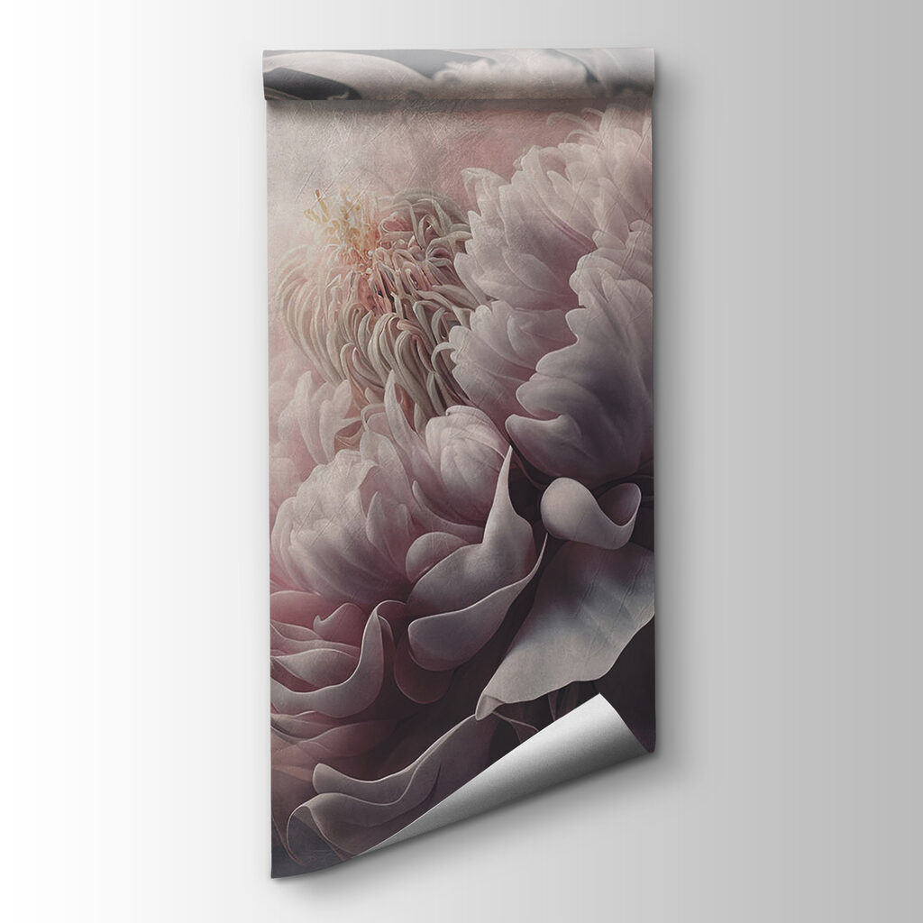 Fleur sur fond fumé — vue du produit