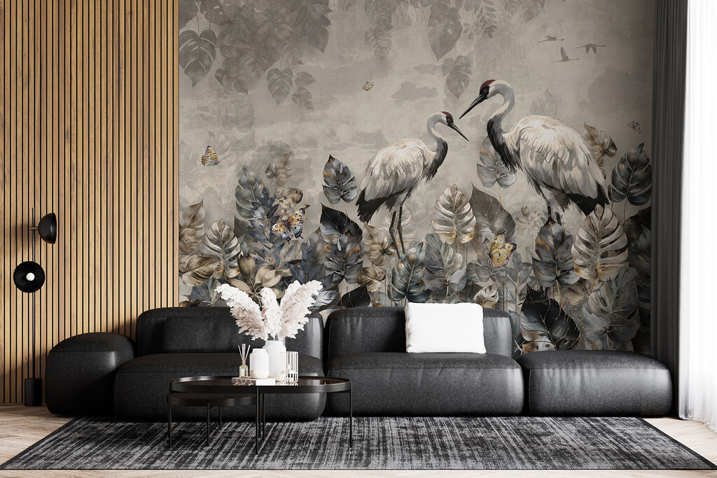 Grues parmi les feuilles — intérieur 4