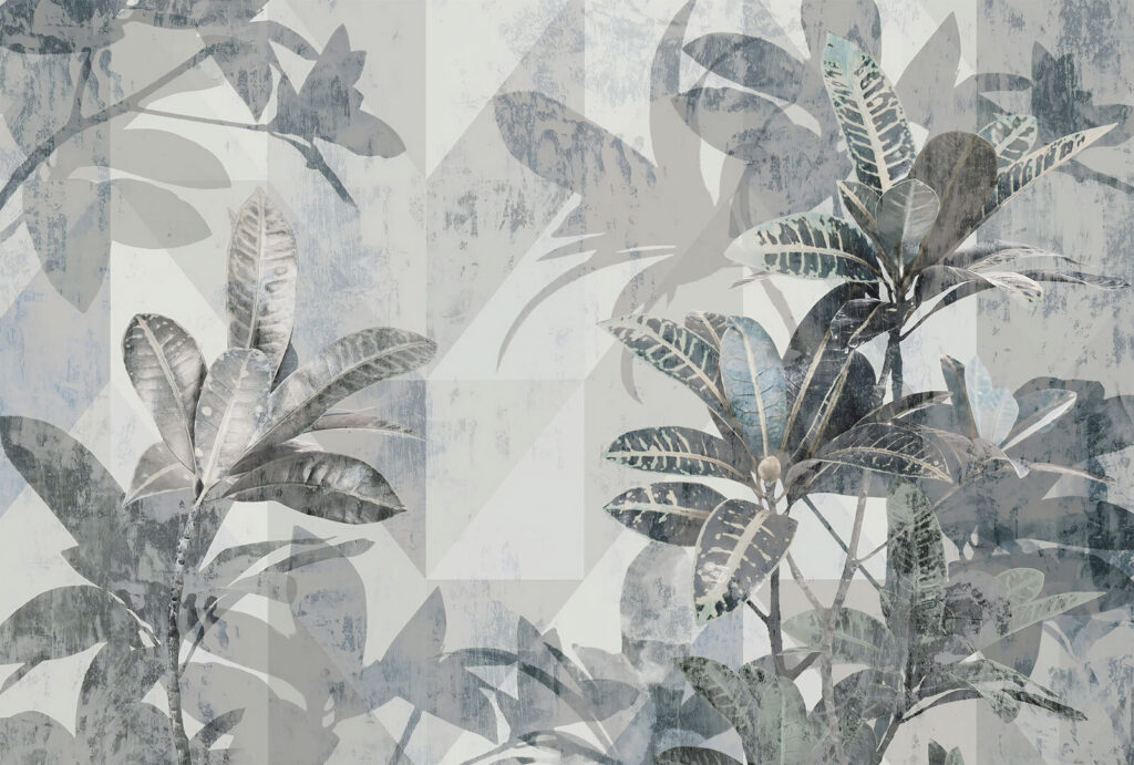 Feuillage aux tons sourds — motif complet