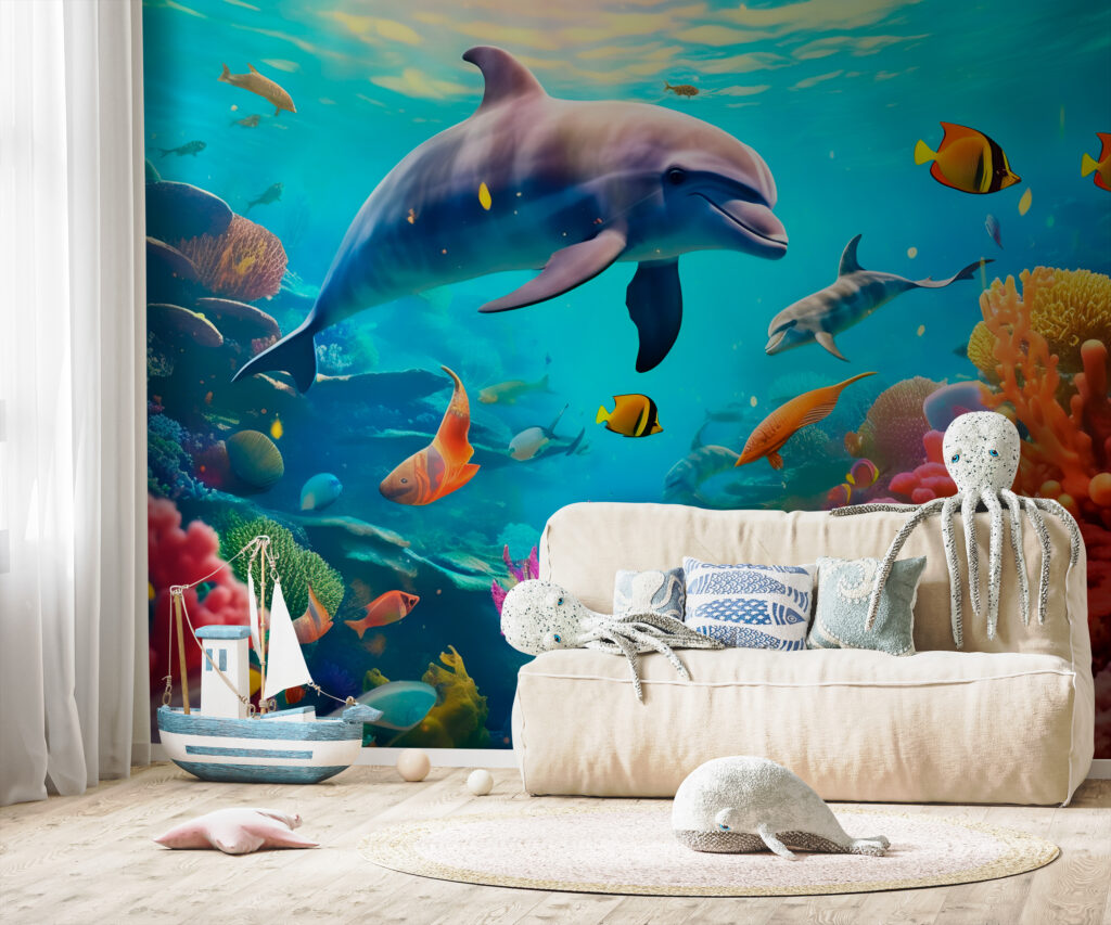 Dauphin dans le récif — intérieur 2