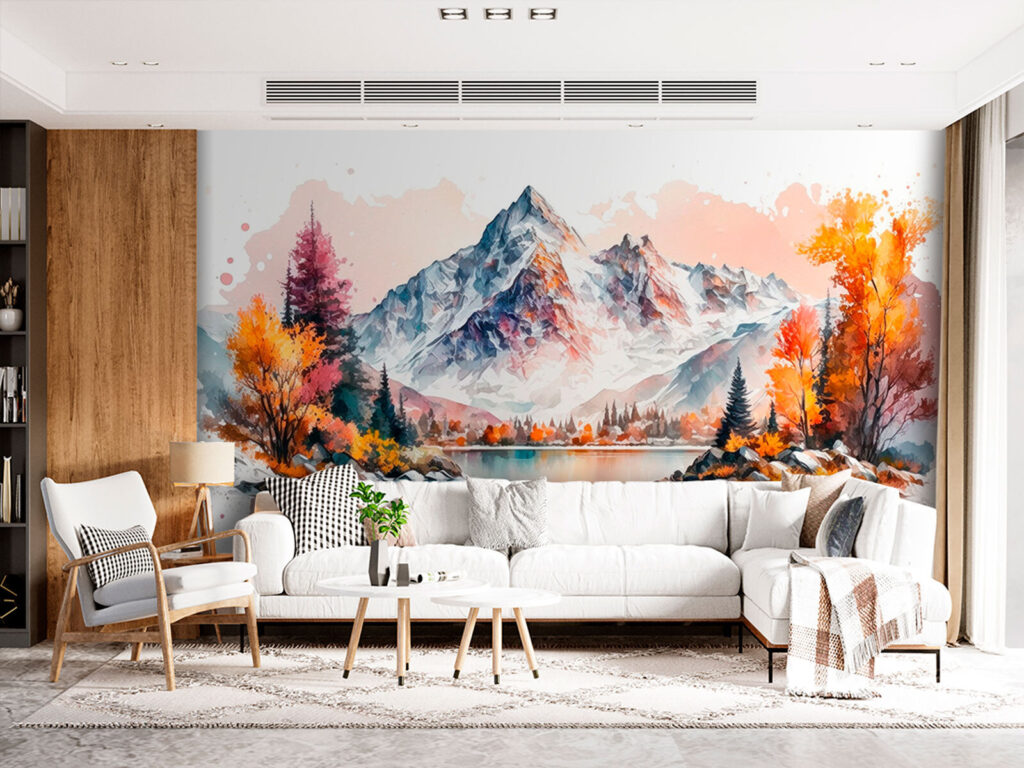 Sommet aux couleurs d’automne dans un intérieur