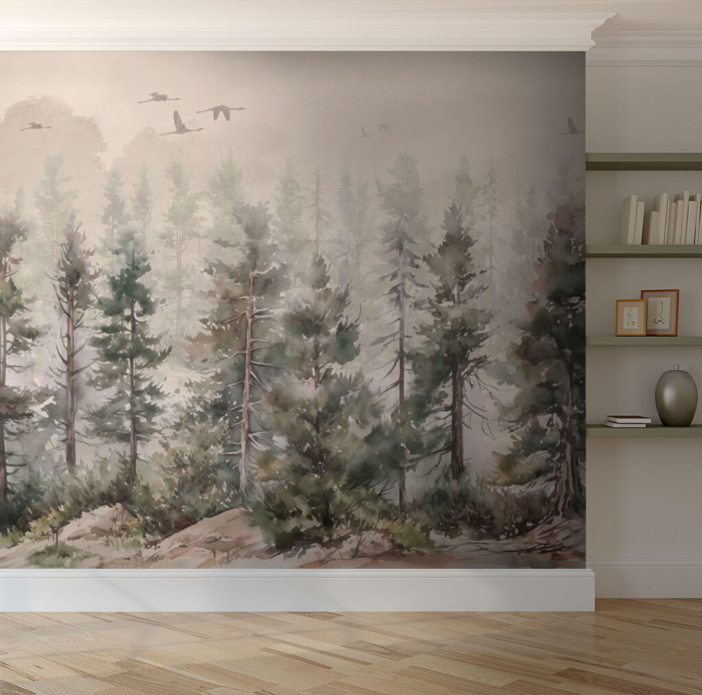 Pins parmi les rochers — intérieur 1