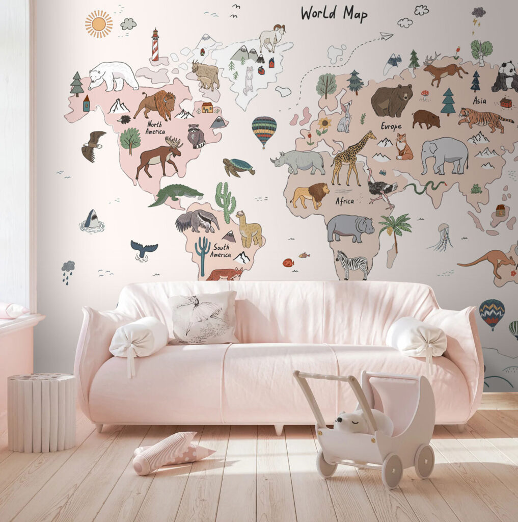 Mappemonde aux animaux — intérieur 2