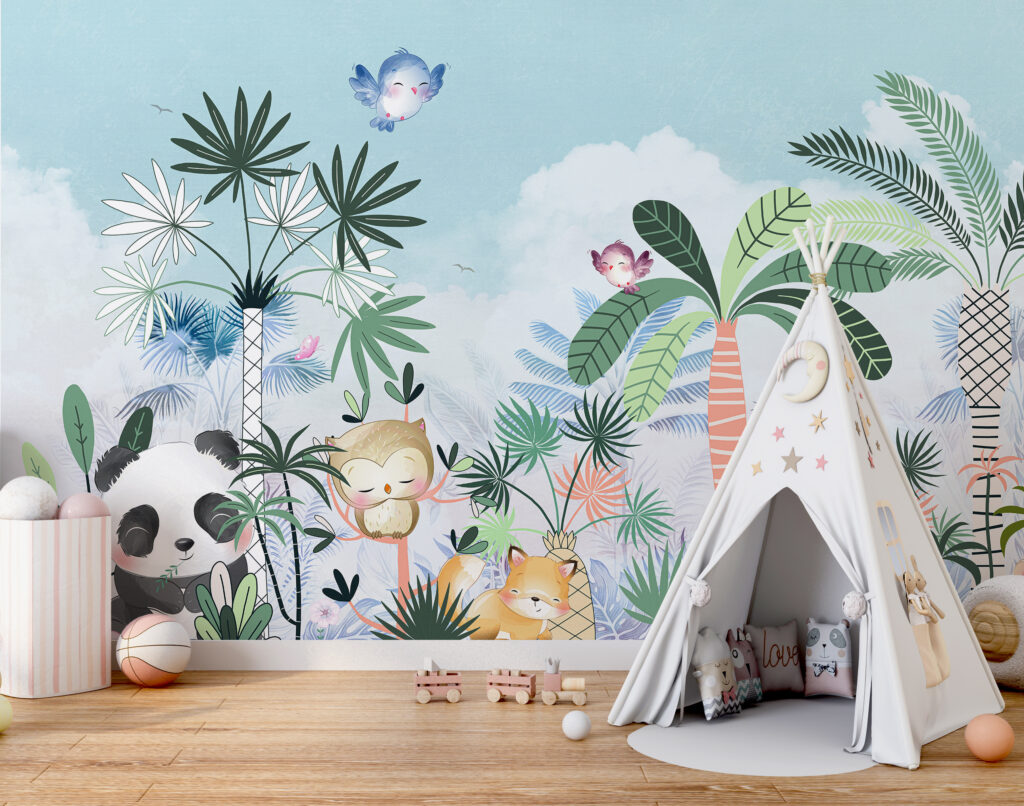Singe et panda — intérieur 1
