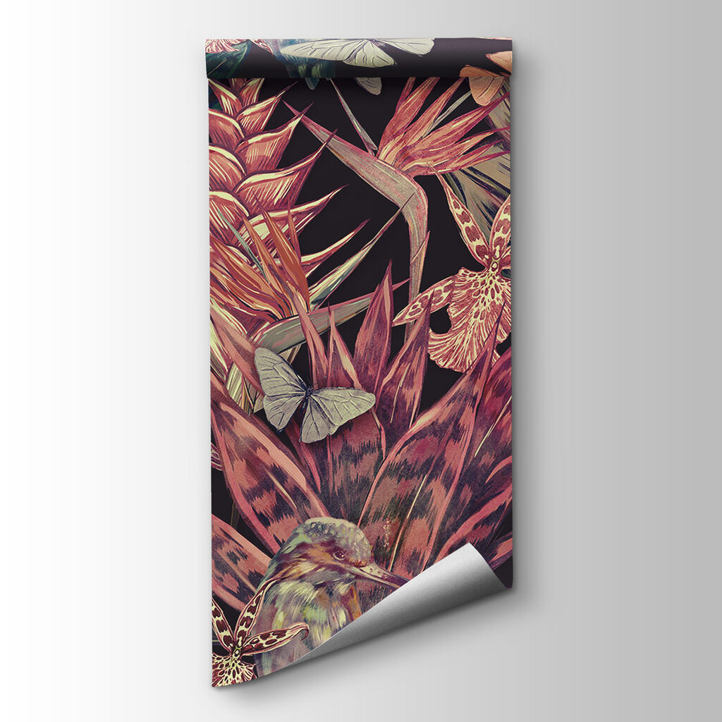 Oiseaux et plantes tropicales — vue du produit