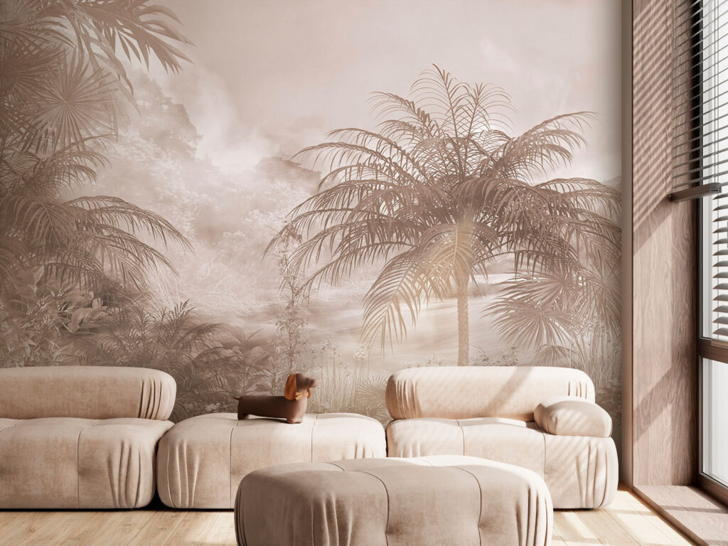 Palmiers dans la brume — intérieur 1