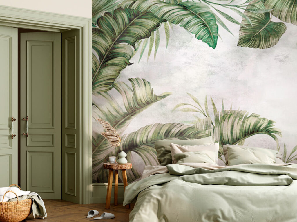 Bordure de feuilles tropicales — intérieur 1