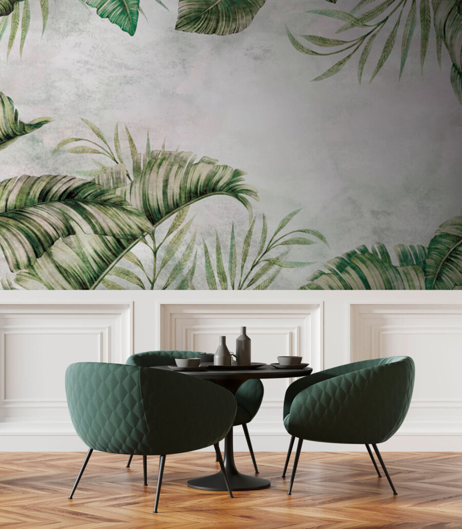 Bordure de feuilles tropicales — intérieur 3
