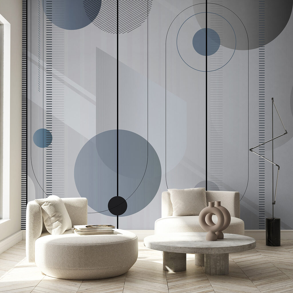 Cercles et fines rayures — intérieur 1