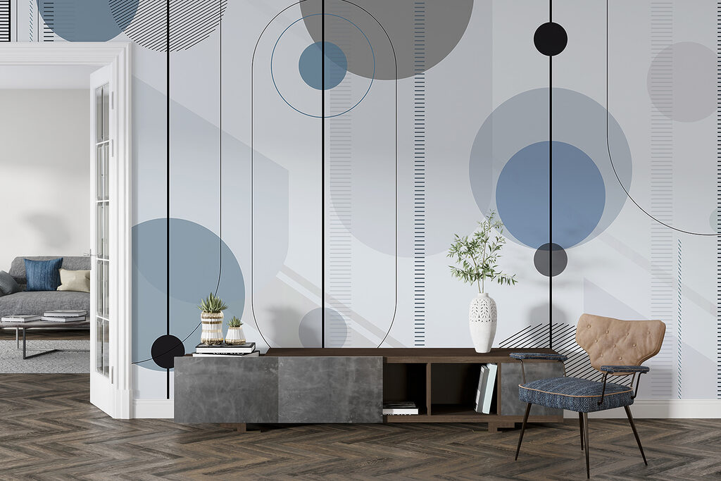 Cercles et fines rayures — intérieur 3