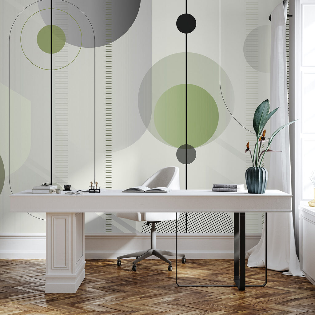 Cercles et fines rayures — intérieur 1