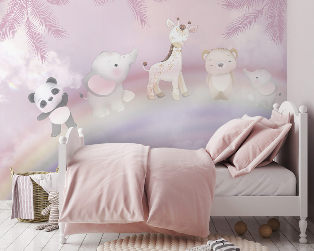 Animaux sur l’arc-en-ciel — intérieur 1
