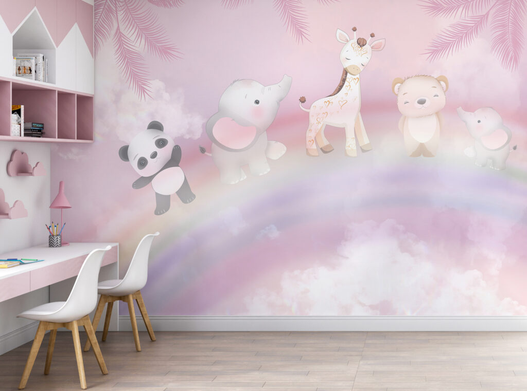 Animaux sur l’arc-en-ciel — intérieur 3