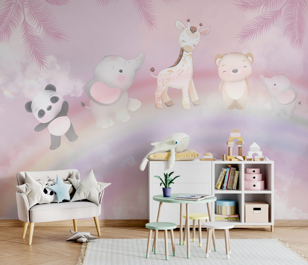 Animaux sur l’arc-en-ciel — intérieur 4