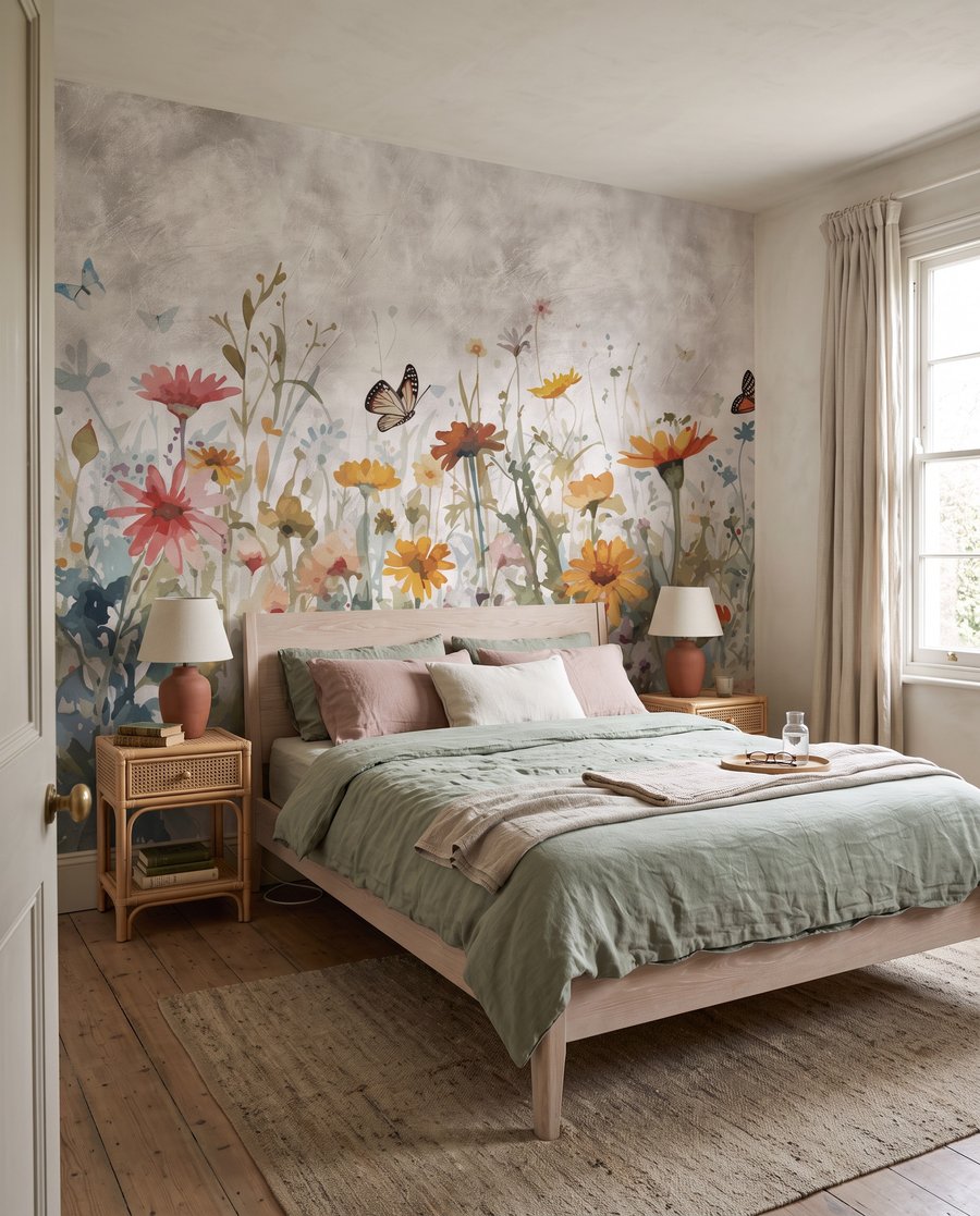 Bouquet sauvage dans un intérieur