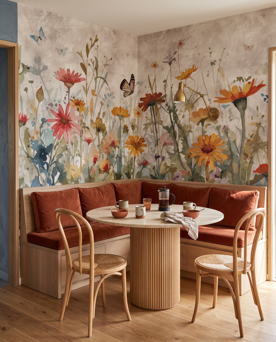 Bouquet sauvage dans un intérieur