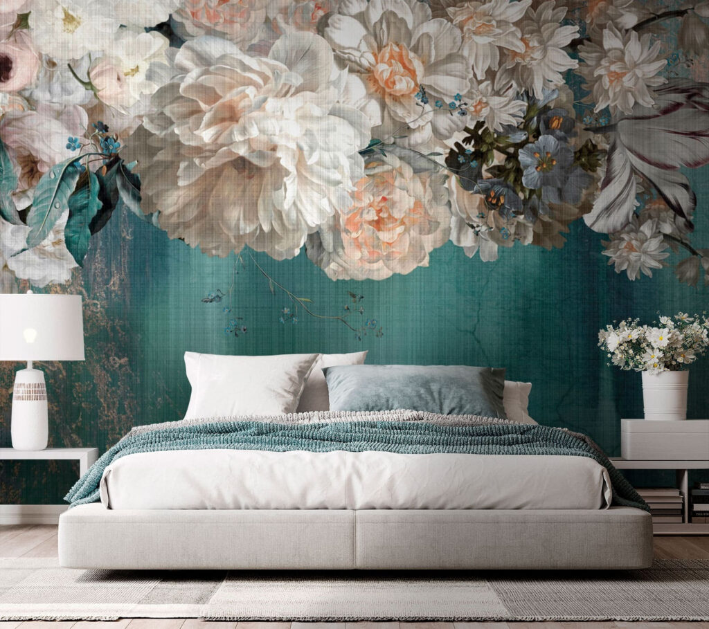 Fleurs blanches au pinceau — intérieur 2