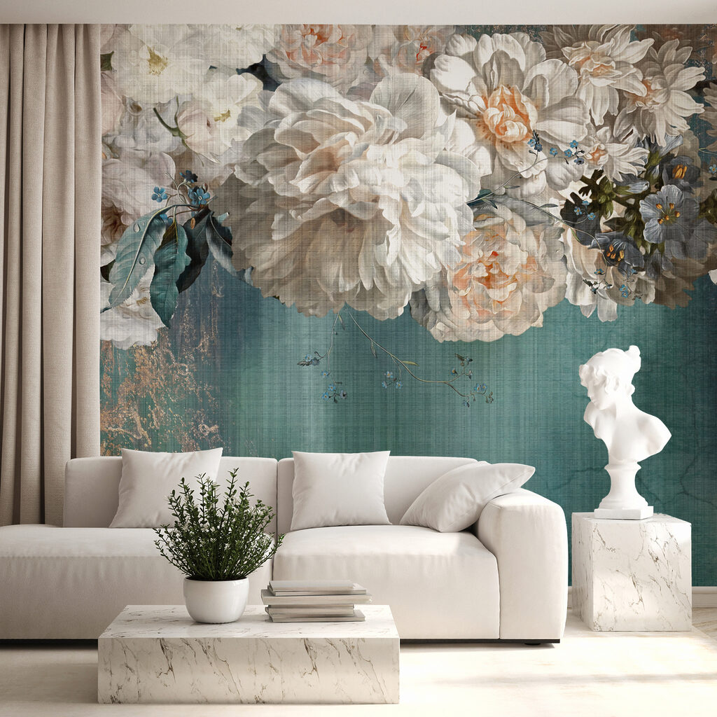 Fleurs blanches au pinceau — intérieur 4