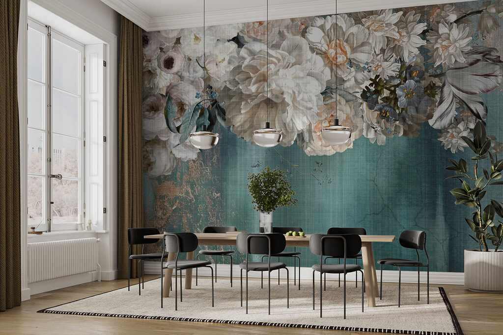 Fleurs blanches au pinceau — intérieur 5