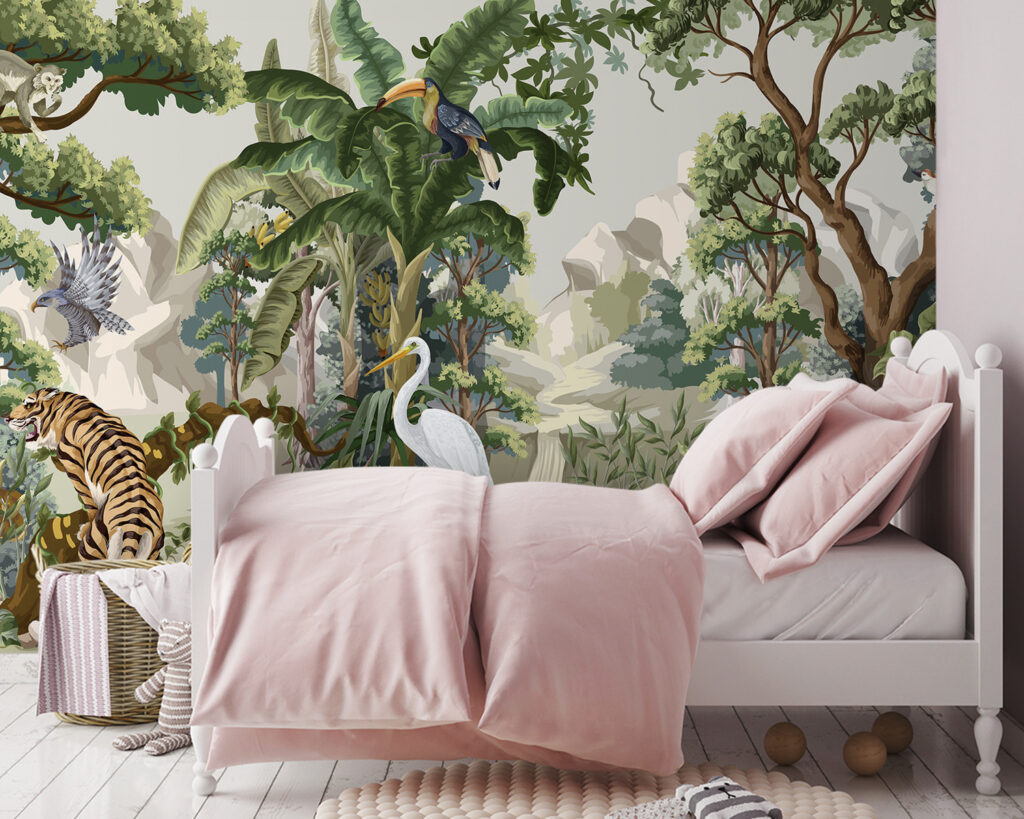 Animaux dans la verdure — intérieur 1