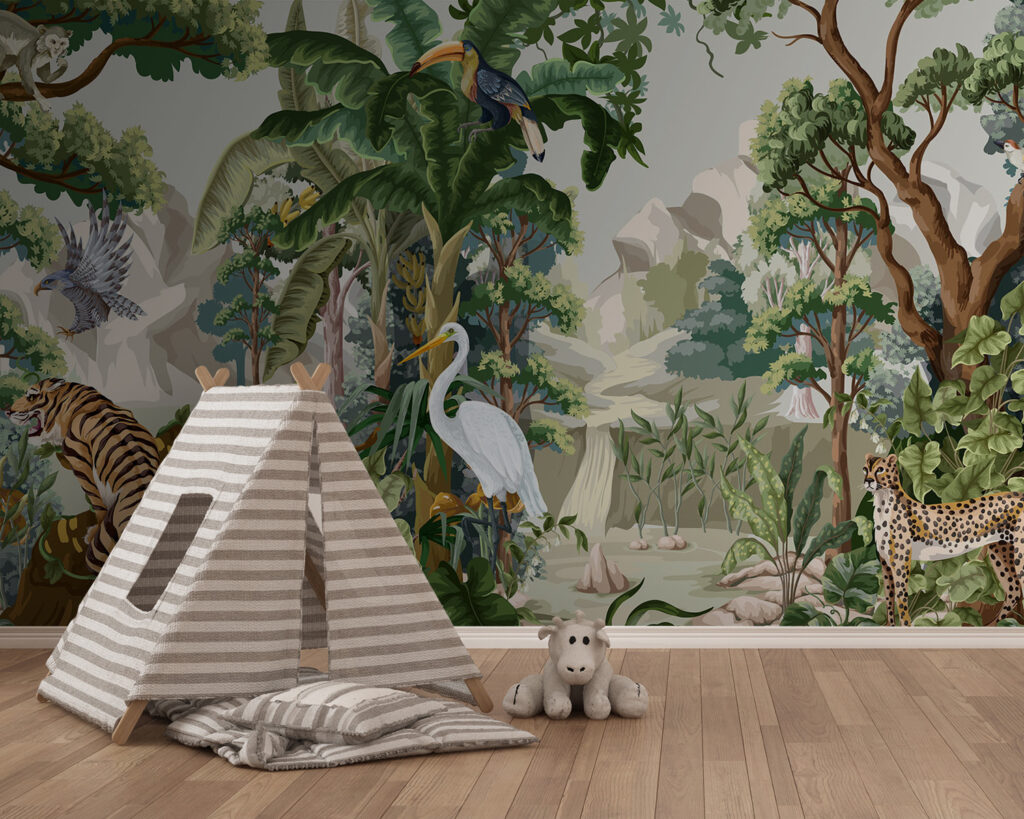 Animaux dans la verdure — intérieur 2