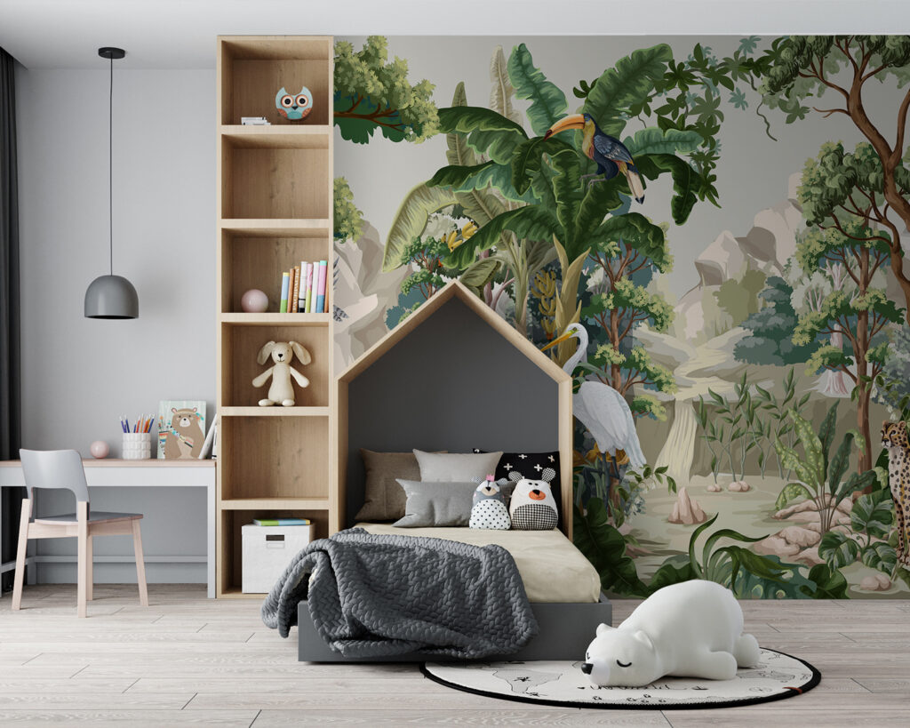 Animaux dans la verdure — intérieur 3