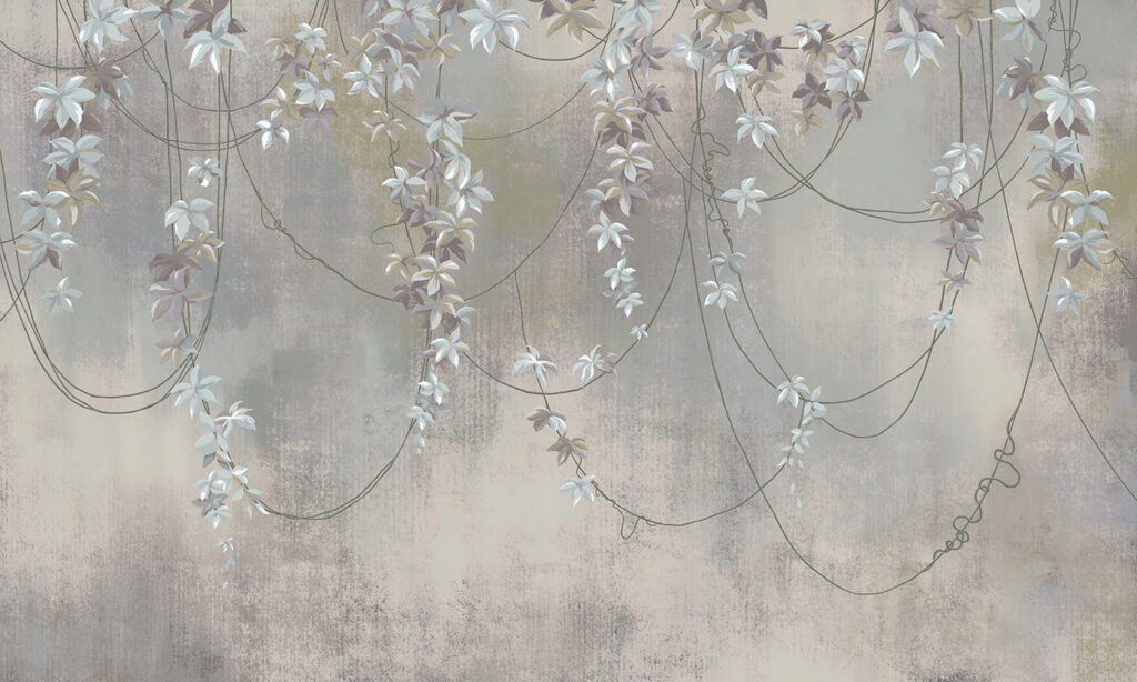 Fines vrilles en cascade — motif complet