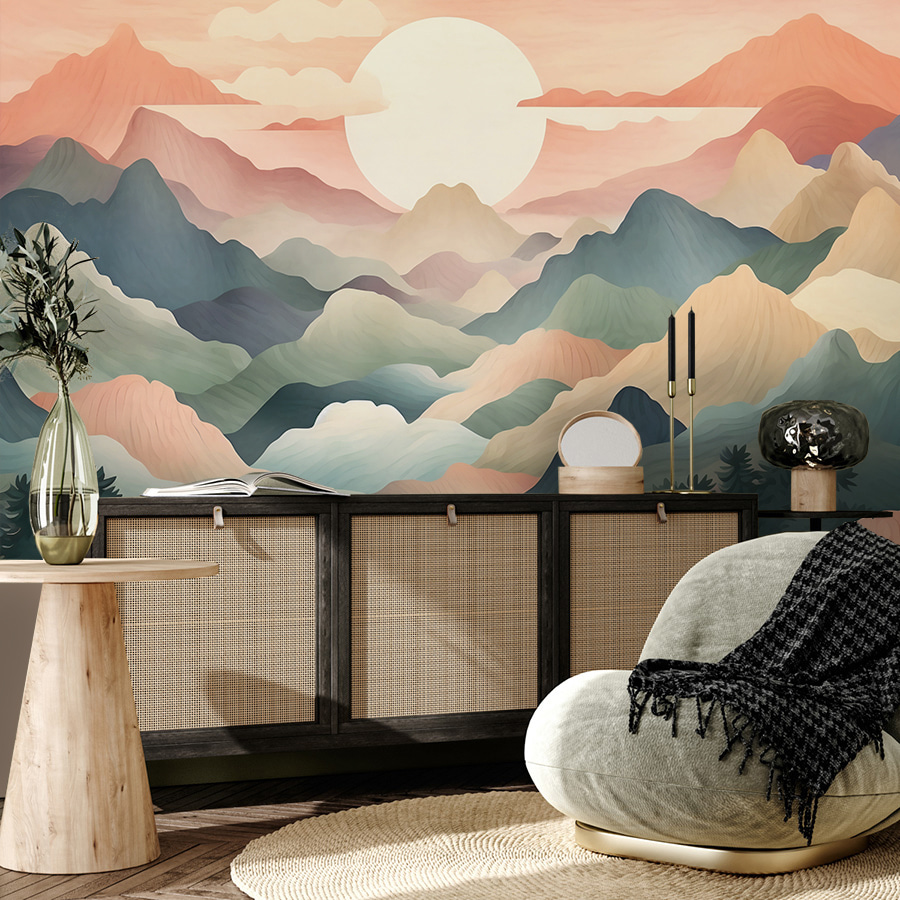 Soleil sur les montagnes — intérieur 1