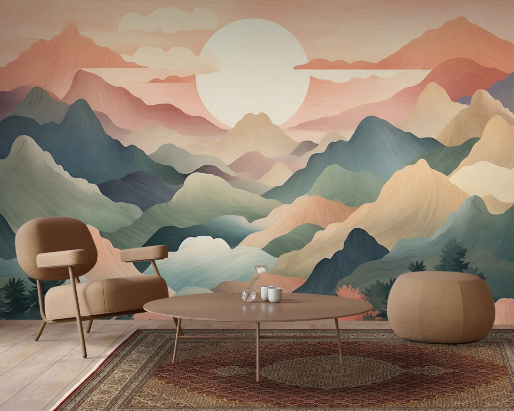 Soleil sur les montagnes — intérieur 2