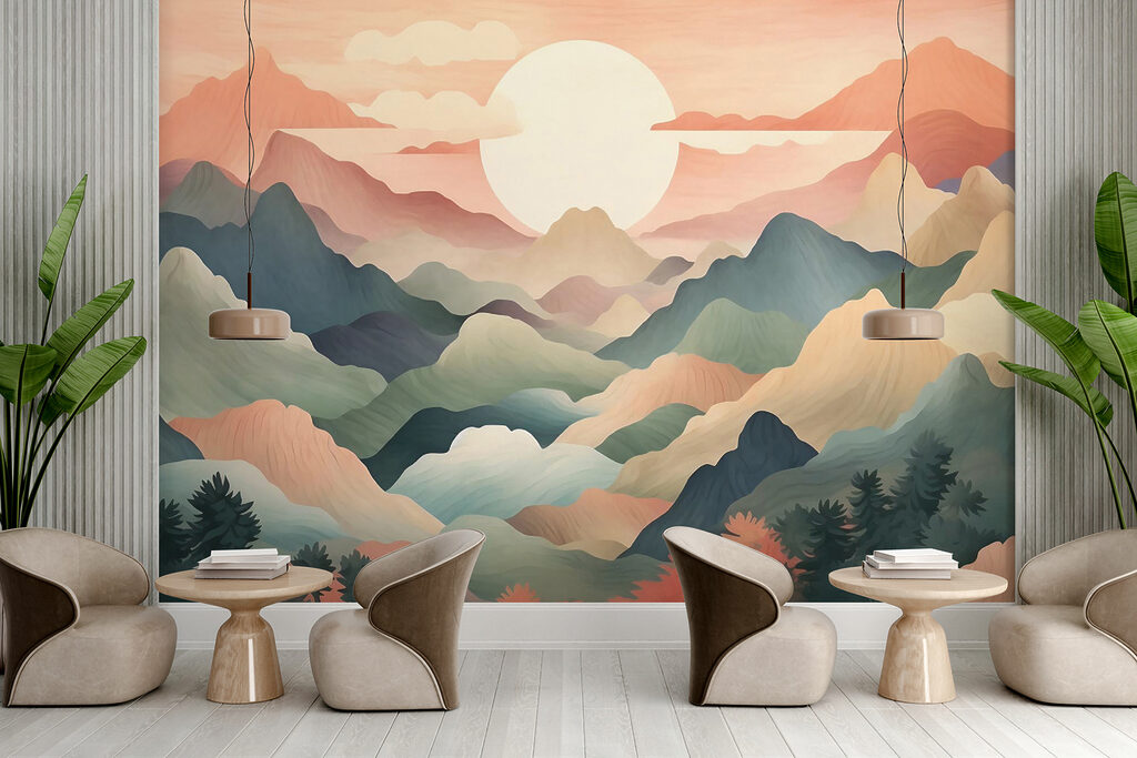Soleil sur les montagnes — intérieur 5