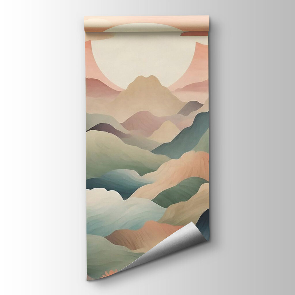 Soleil sur les montagnes — vue du produit