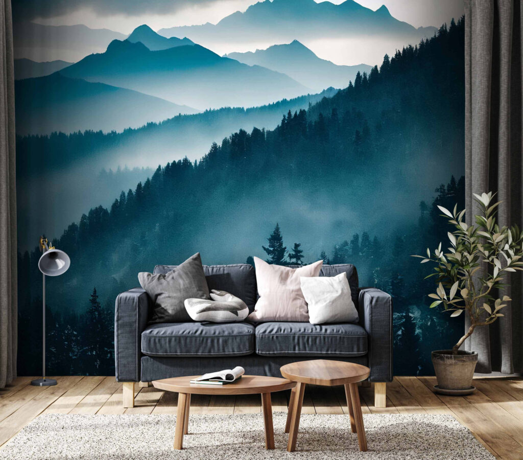 Versants boisés et brume — intérieur 3