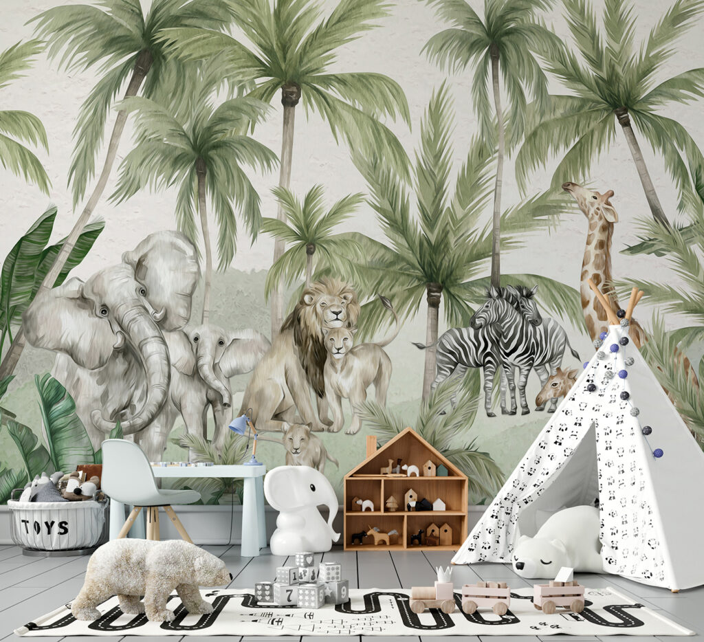 Éléphants dans la jungle — intérieur 1