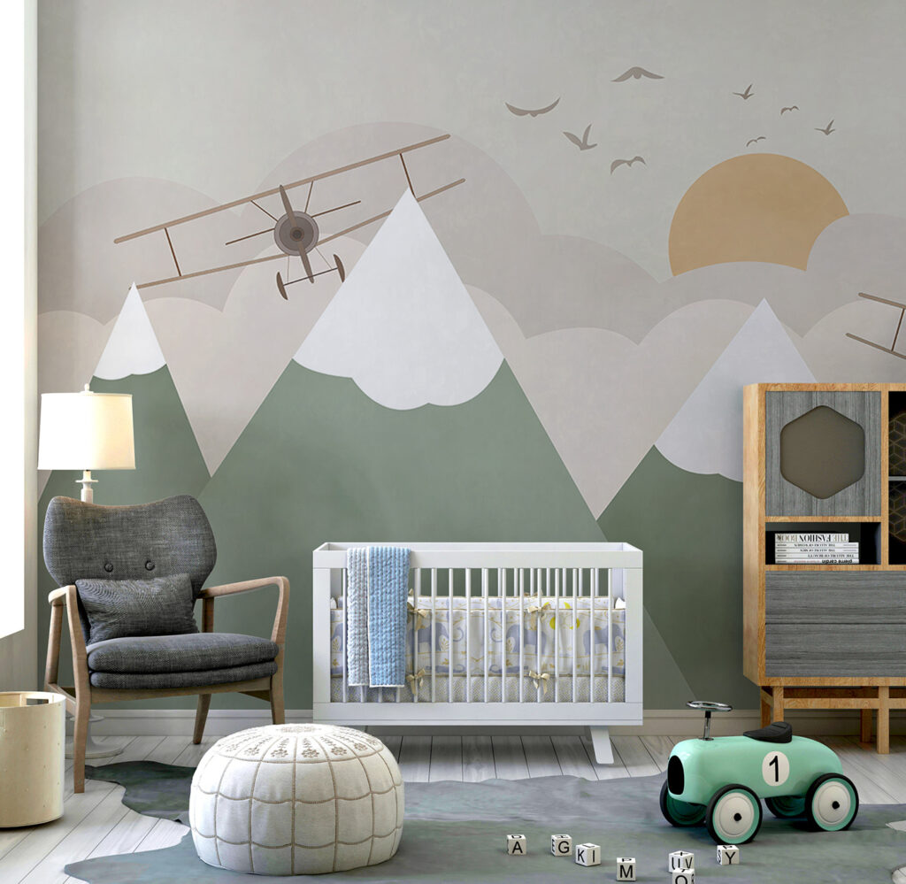 Avions et sommets verts — intérieur 2