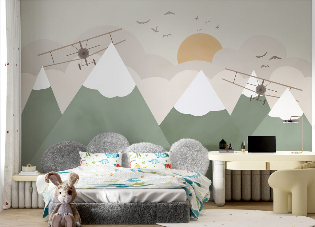 Avions et sommets verts — intérieur 3
