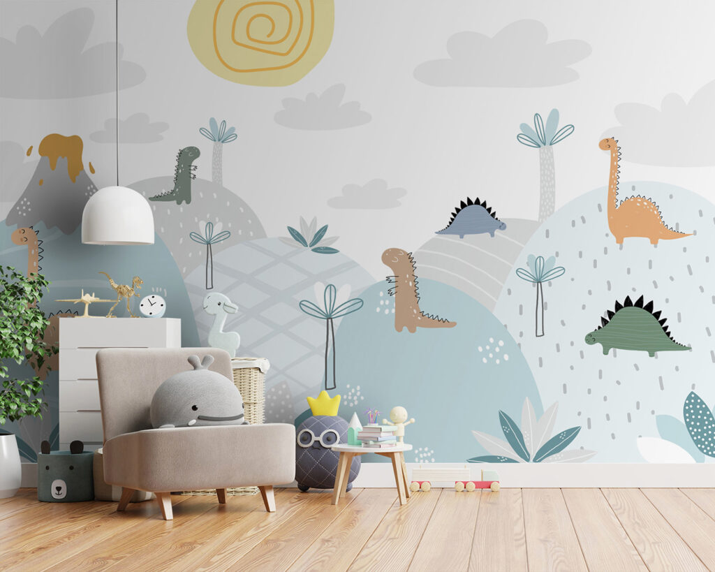 Dinosaures sur les collines — intérieur 1