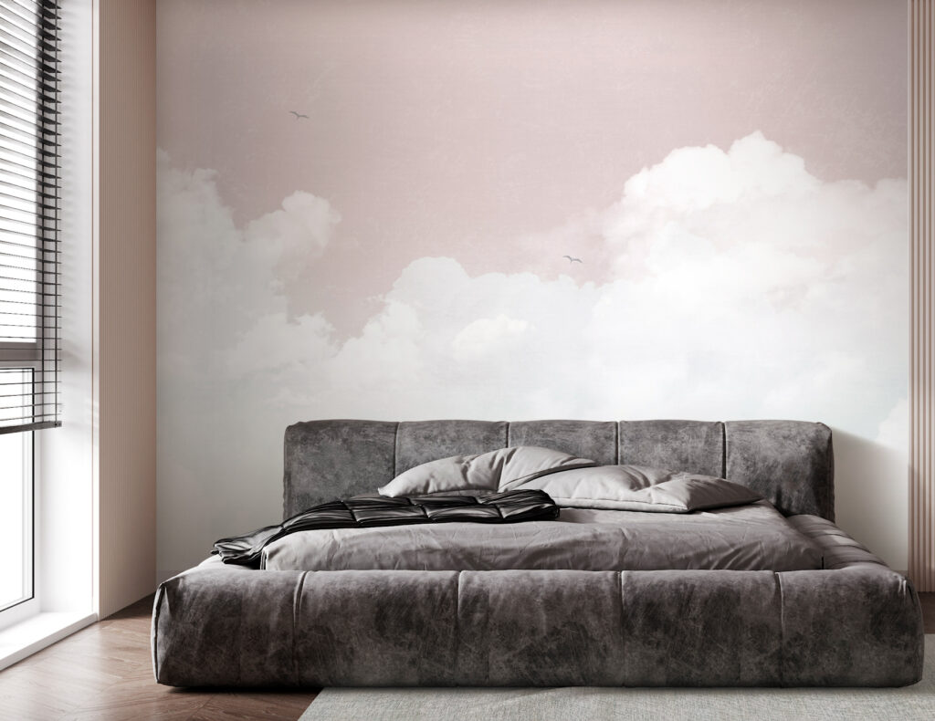 Nuages pastel paisibles dans un intérieur