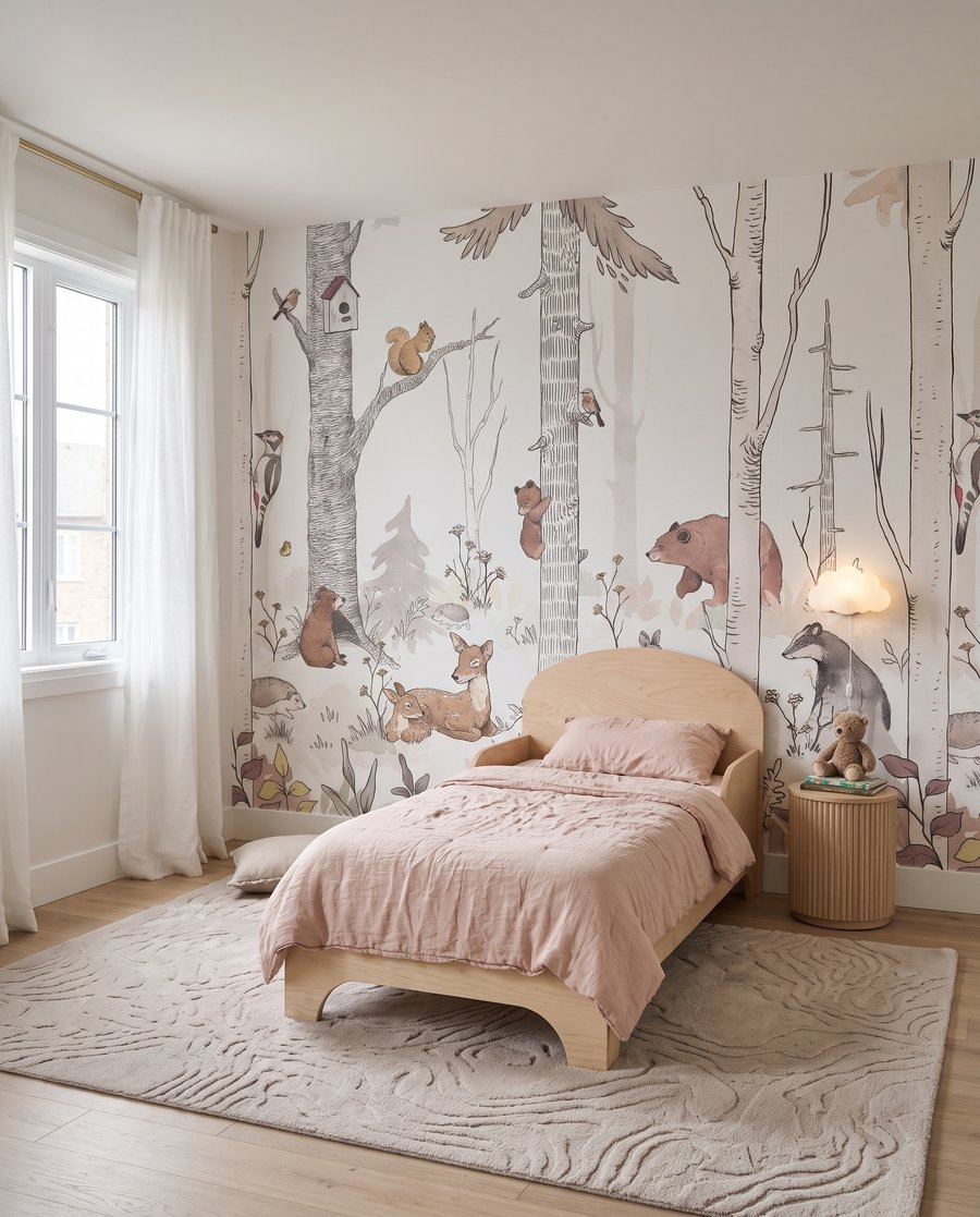 Parmi les troncs blancs — intérieur 2