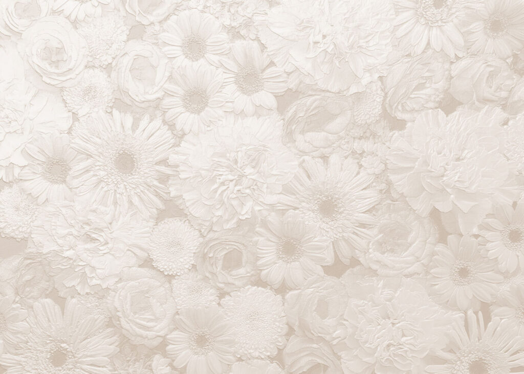 Motif de fleurs blanches — motif complet