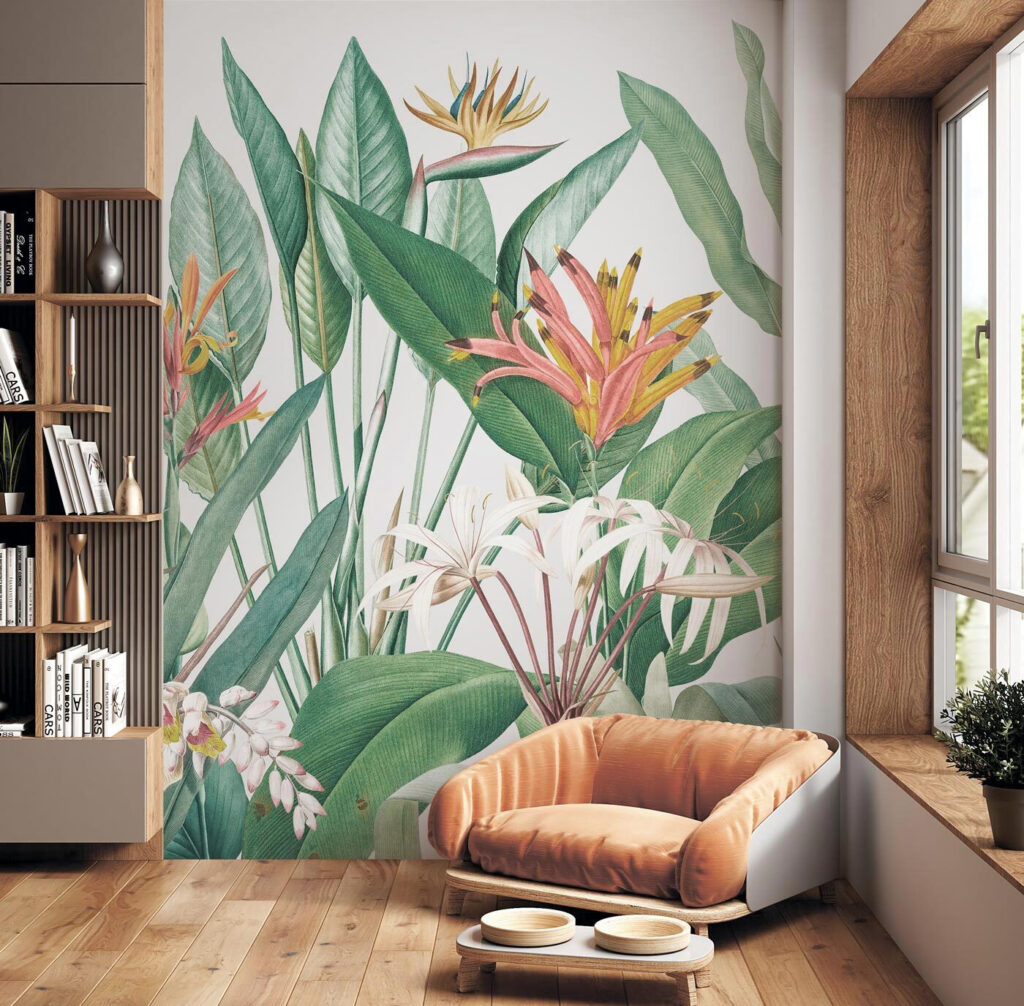 Feuillage tropical éclatant — intérieur 2