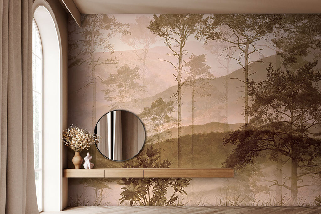 Lisière et vallée dans un intérieur