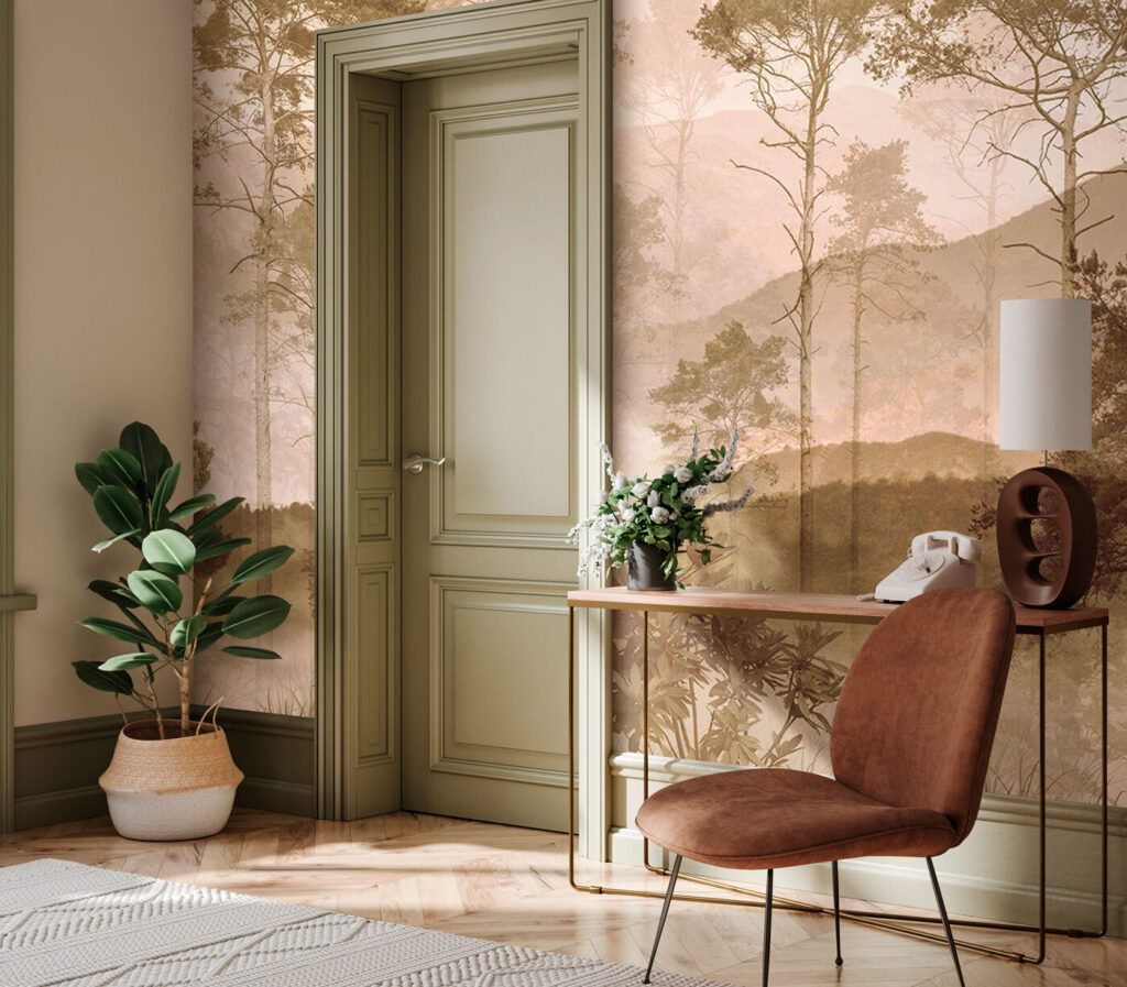 Lisière et vallée dans un intérieur