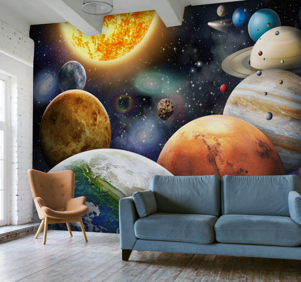Tout près des planètes dans un intérieur